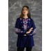 Embroidered tunic "Midnight Flowers"
